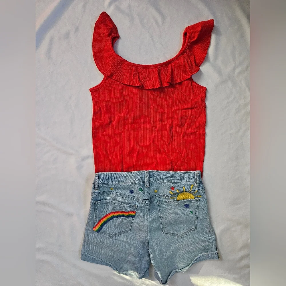 Gap Kids Tank And Shorts Set- Size XXL/16